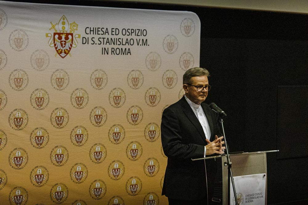 Premiera 3. odcinka serialu „Bitwa o Monte Cassino. Szlak nadziei” – Rzym, 21 czerwca 2026. Na zdj. ks. prał. Paweł Ptasznik. Fot. Agata Ligęcka (IPN)