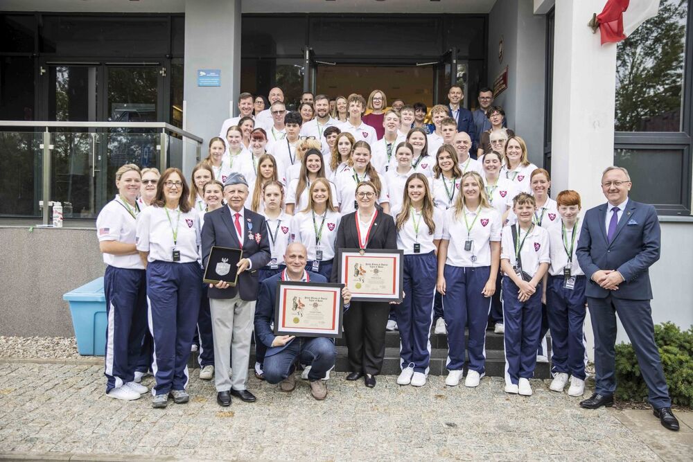 Wizyta delegacji Polish Falcons of America w Archiwum IPN i Złoty Krzyż Legii Honorowej Sokoła dla dyrektor Marzeny Kruk – Warszawa, 22 czerwca 2026. Fot. Katarzyna Adamów (IPN)