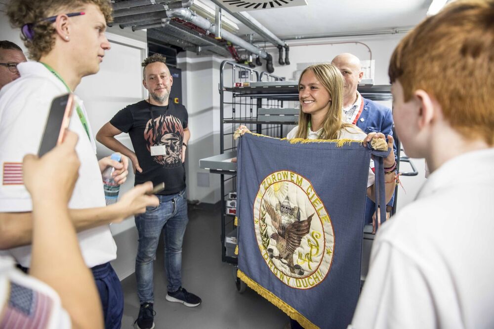 Wizyta delegacji Polish Falcons of America w Archiwum IPN i Złoty Krzyż Legii Honorowej Sokoła dla dyrektor Marzeny Kruk – Warszawa, 22 czerwca 2026. Fot. Katarzyna Adamów (IPN)