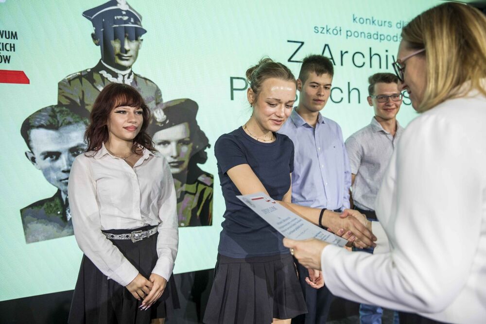 Gala wręczenia nagród w konkursie dla uczniów szkół ponadpodstawowych „Z Archiwum Polskich Losów” – Warszawa, 23 czerwca 2026. Fot. Katarzyna Adamów (IPN)
