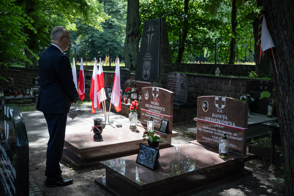 Uczczono pamięć ppor. Zdzisława Badochy „Żelaznego”. Gdańsk, 28 czerwca 2026 roku. Fot. Roman Jocher (IPN)