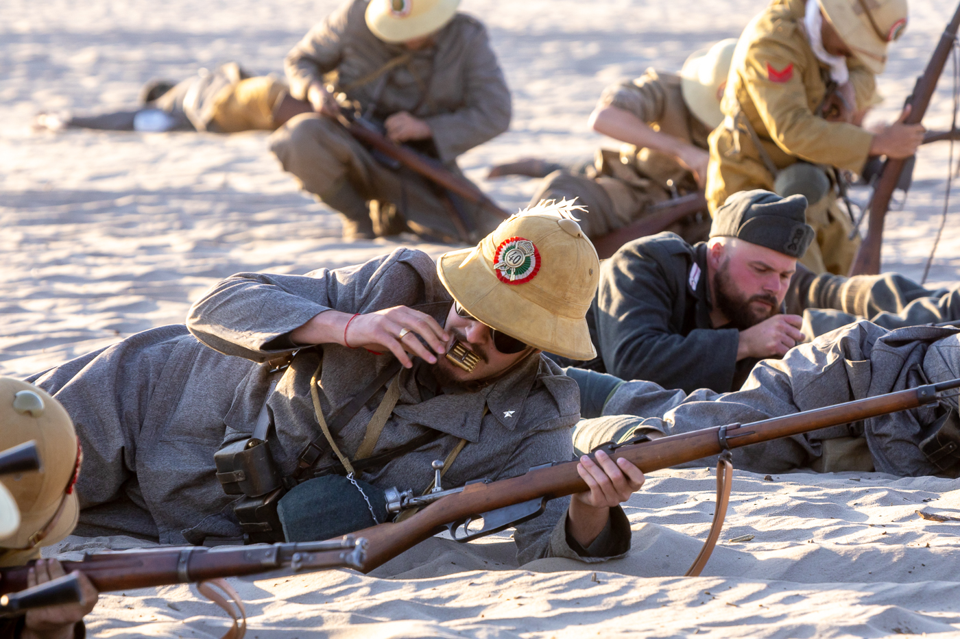 Tobruk 1941. Przystanek Żywej Historii na Pustyni Błędowskiej – Klucze, 4 lipca 2026 r. Fot. Sławek Kasper (IPN)