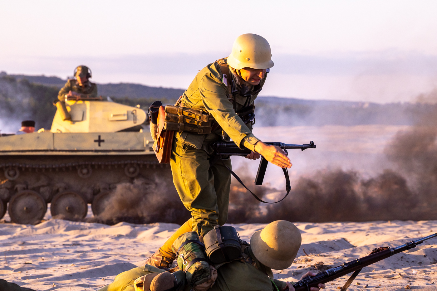 Tobruk 1941. Przystanek Żywej Historii na Pustyni Błędowskiej – Klucze, 4 lipca 2026 r. Fot. Sławek Kasper (IPN)