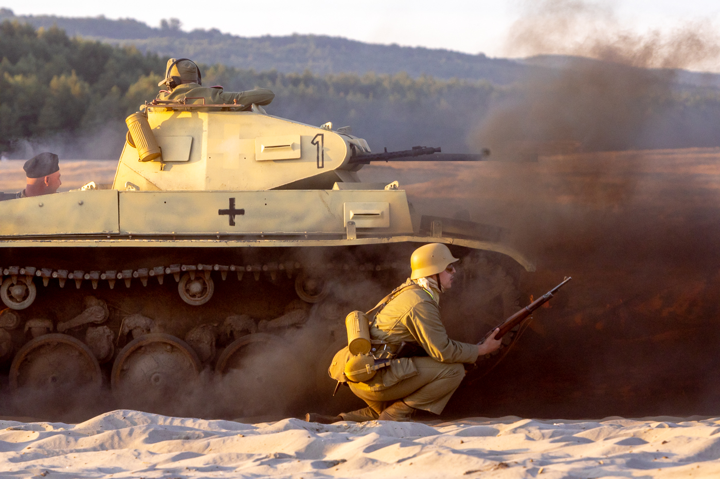 Tobruk 1941. Przystanek Żywej Historii na Pustyni Błędowskiej – Klucze, 4 lipca 2026 r. Fot. Sławek Kasper (IPN)