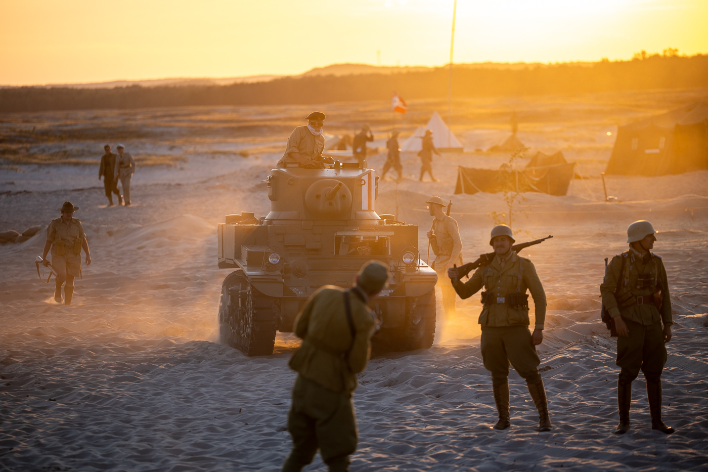 Tobruk 1941. Przystanek Żywej Historii na Pustyni Błędowskiej – Klucze, 4 lipca 2026 r. Fot. Sławek Kasper (IPN)
