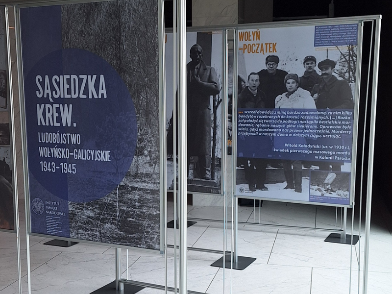 Wystawa „Sąsiedzka krew. Ludobójstwo wołyńsko-galicyjskie 1943–1945”. Fot. IPN