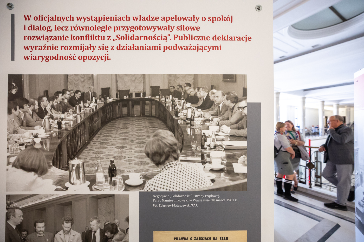 W Sejmie RP zaprezentowaliśmy wystawę „Kryzys Bydgoski 1981” – Warszawa, 15 lipca 2026. Fot. Sławek Kasper (IPN)