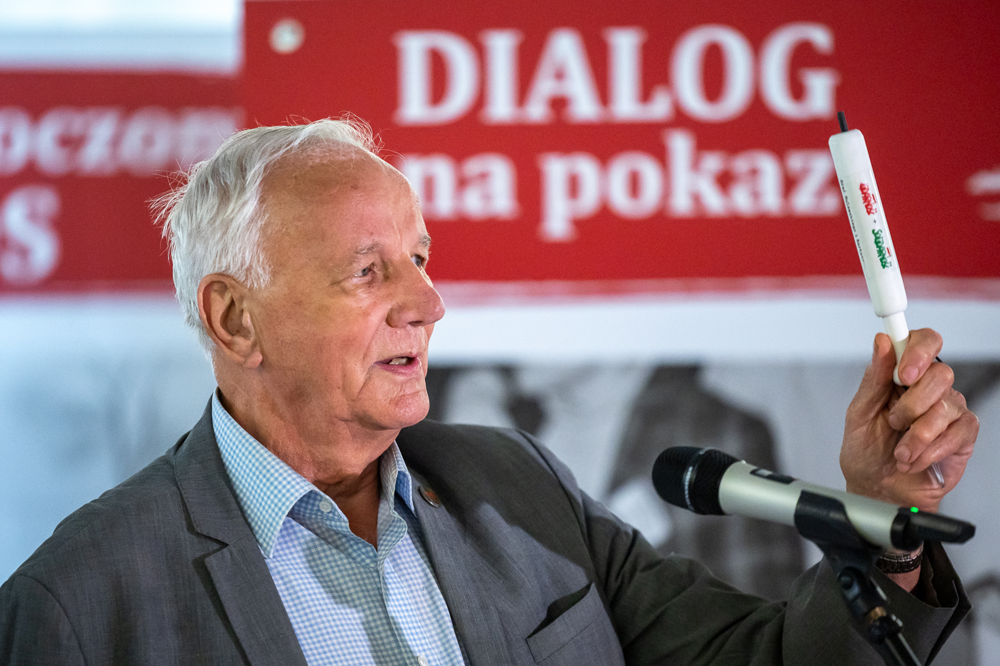 W Sejmie RP zaprezentowaliśmy wystawę „Kryzys Bydgoski 1981”. Na zdj. Jan Rulewski – Warszawa, 15 lipca 2026. Fot. Sławek Kasper (IPN)
