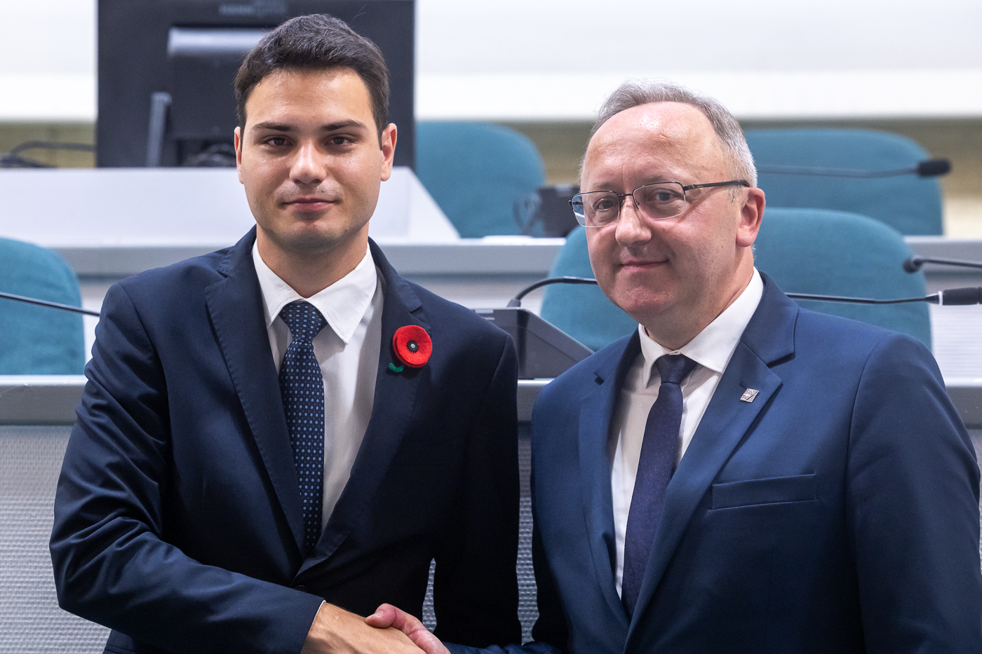 W hołdzie polskim bohaterom – wyzwolicielom Ankony. Uroczystości w Sali Rady Miejskiej w Ankonie. Fot. Sławek Kasper (IPN)