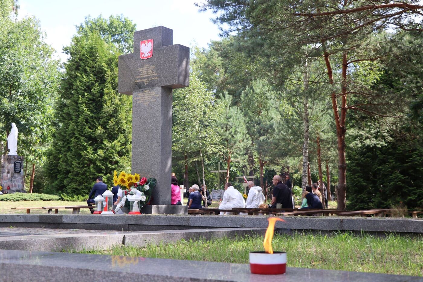Msza św. w intencji ofiar Zbrodni Wołyńskiej na cmentarzu w Ostrówkach – 28 lipca 2026. Fot. Artur Chomicz (IPN)