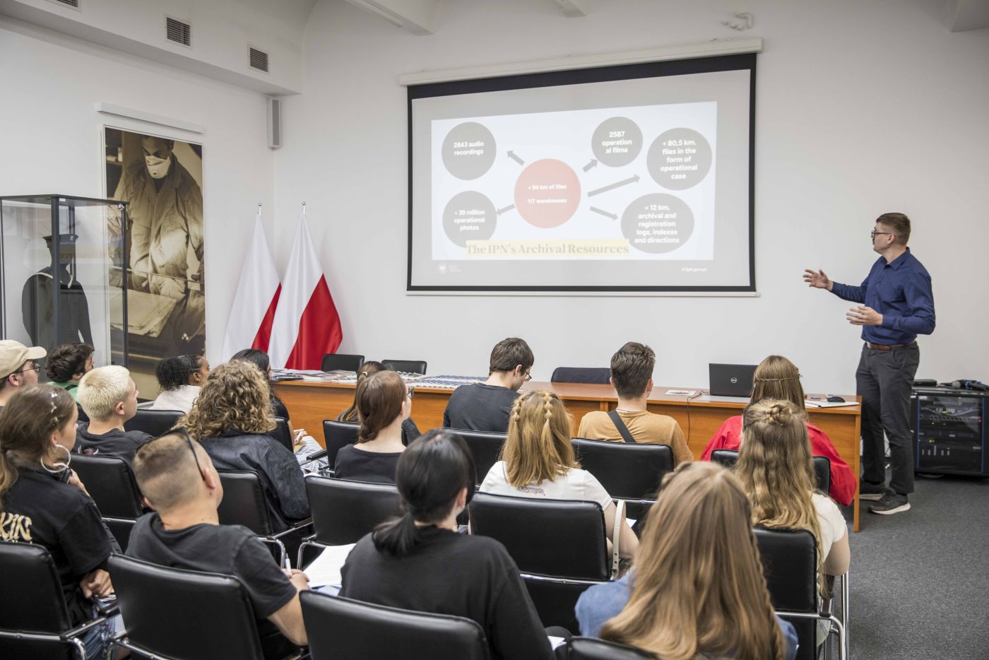 Wizyta młodzieży z Francji, Ukrainy i Niemiec w Archiwum IPN – Warszawa, 29 lipca 2026. Fot. Katarzyna Adamów (IPN)