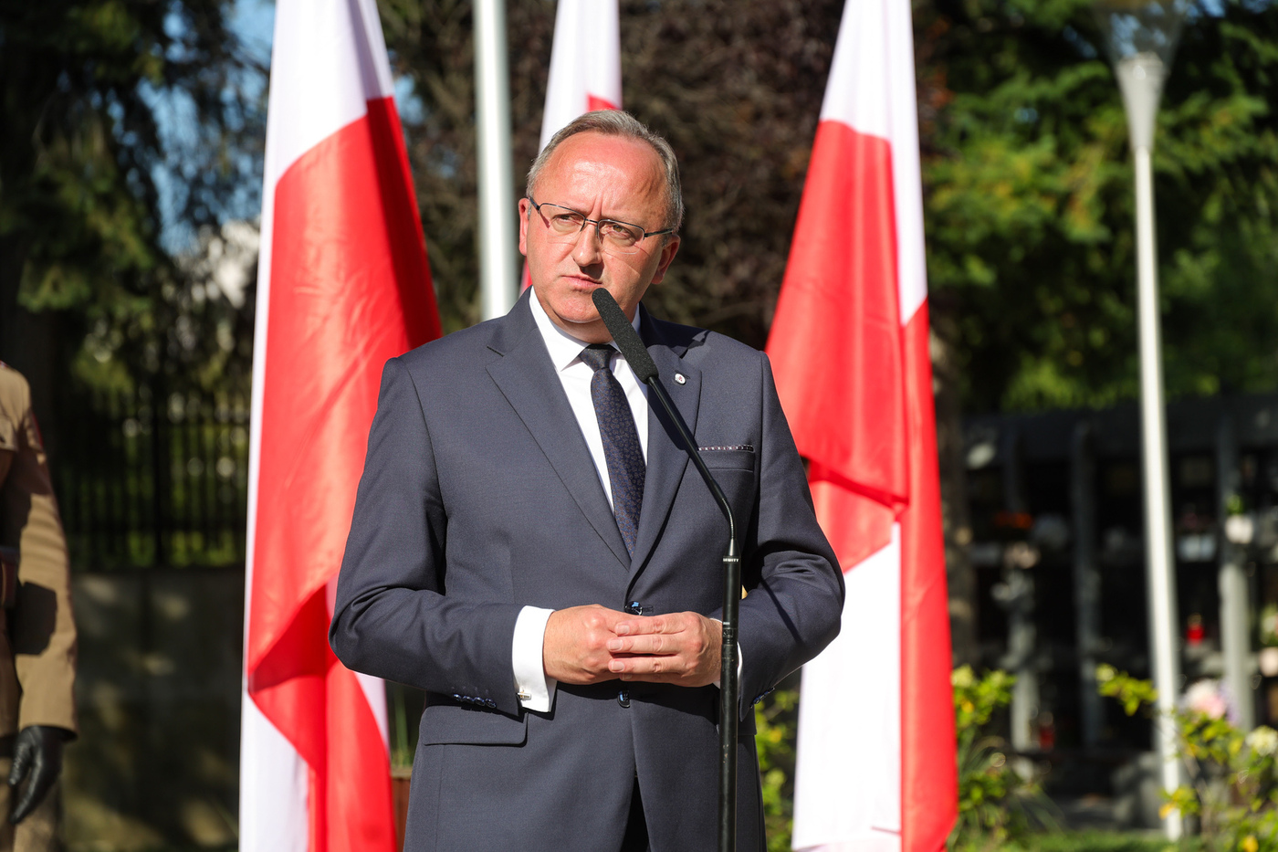 Upamiętniliśmy sierż. Kazimierza Lucjana Szczeszka, Warszawskie Powązki – 30 lipca 2026 r., fot. Dariusz Skrzyniarz (IPN)