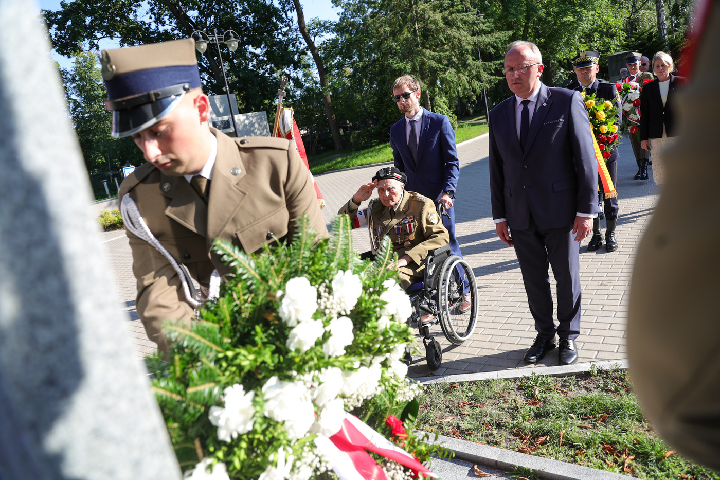 Upamiętniliśmy sierż. Kazimierza Lucjana Szczeszka, Warszawskie Powązki – 30 lipca 2026 r., fot. Dariusz Skrzyniarz (IPN)