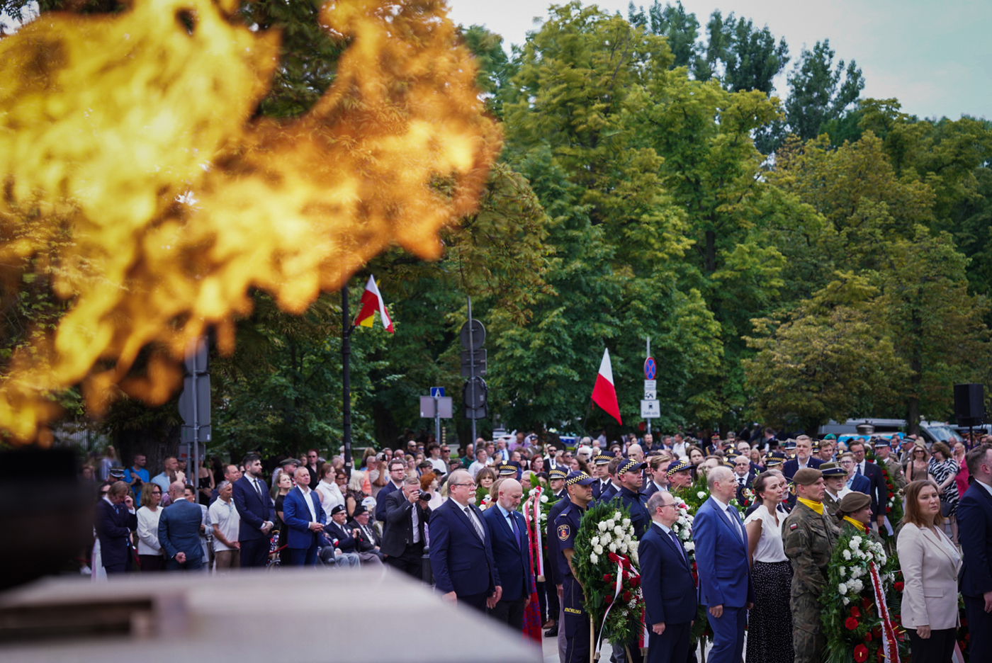 Uroczystości przed Pomnikiem Polskiego Państwa Podziemnego i Armii Krajowej – Warszawa, 1 sierpnia 2026. Fot. Mateusz Niegowski (IPN)