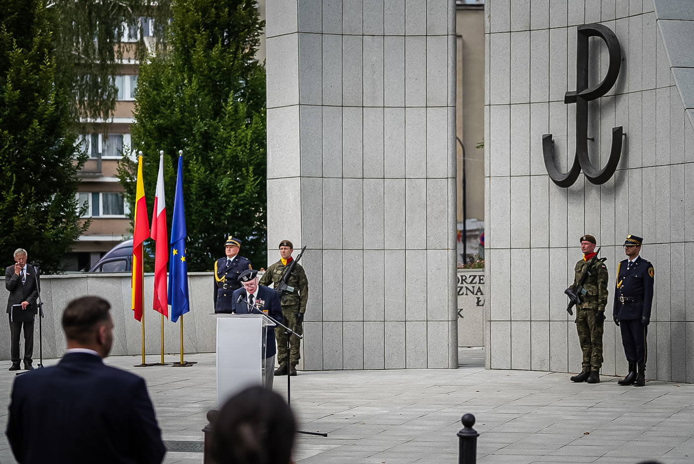 Uroczystości przed Pomnikiem Polskiego Państwa Podziemnego i Armii Krajowej – Warszawa, 1 sierpnia 2026. Fot. Mateusz Niegowski (IPN)