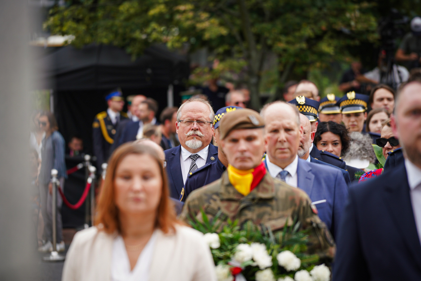 Uroczystości przed Pomnikiem Polskiego Państwa Podziemnego i Armii Krajowej – Warszawa, 1 sierpnia 2026. Fot. Mateusz Niegowski (IPN)
