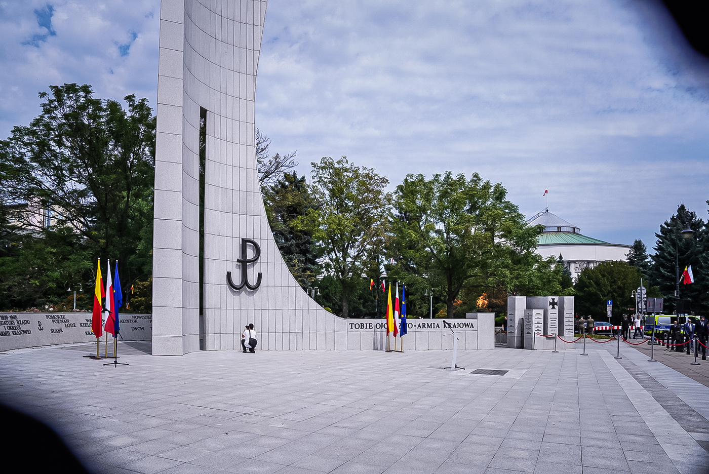 Uroczystości przed Pomnikiem Polskiego Państwa Podziemnego i Armii Krajowej – Warszawa, 1 sierpnia 2026. Fot. Mateusz Niegowski (IPN)