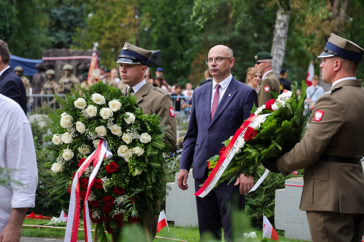 Uroczystości pod Pomnikiem Gloria Victis – Warszawa, 1 sierpnia 2026. Fot. Dariusz Skrzyniarz (IPN)