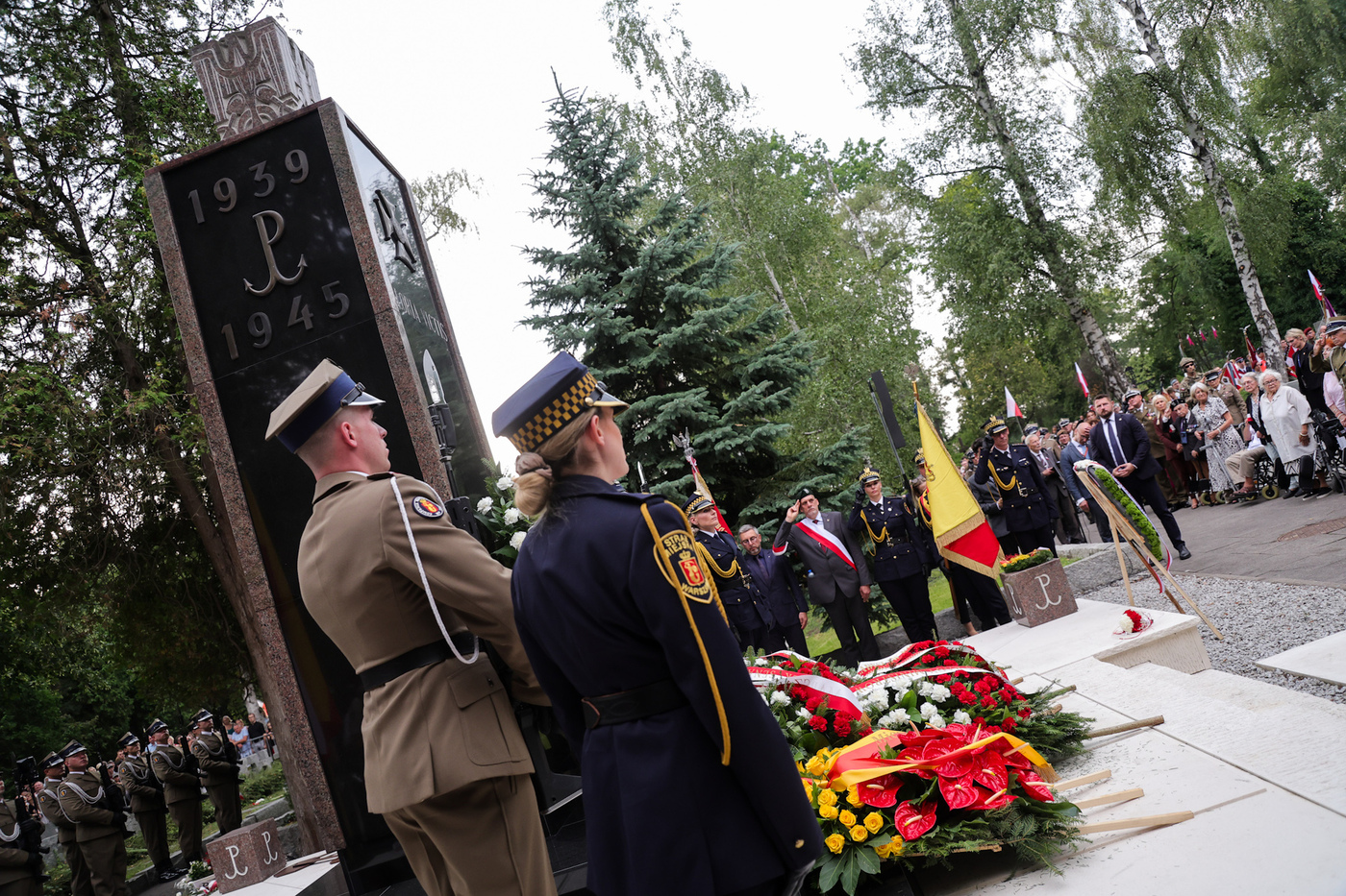 Uroczystości pod Pomnikiem Gloria Victis – Warszawa, 1 sierpnia 2026. Fot. Dariusz Skrzyniarz (IPN)