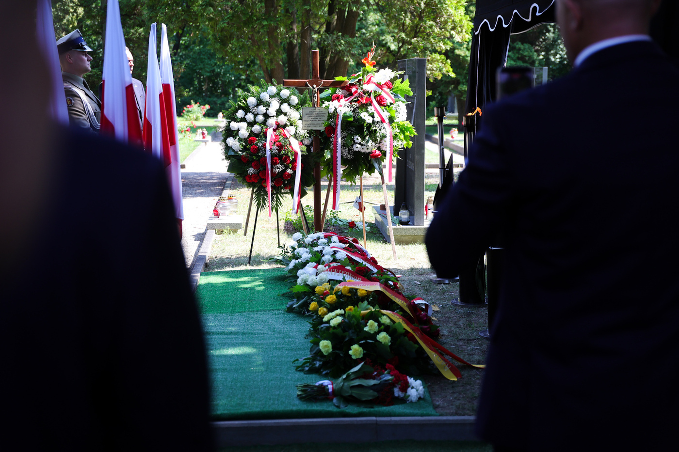 Uroczystości pogrzebowe ośmiu Ofiar Powstania Warszawskiego – Warszawa, 3 sierpnia 2026. Fot. Dariusz Skrzyniarz (IPN)