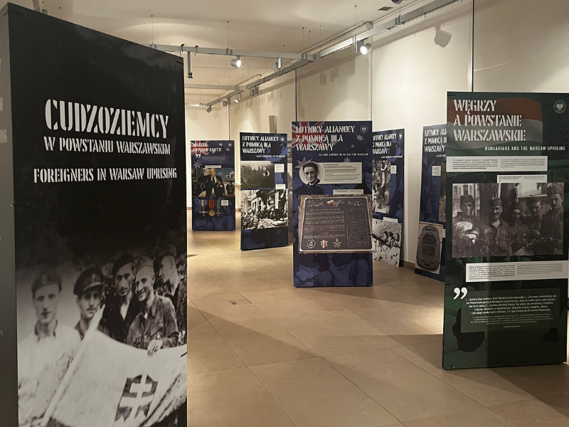 Wystawa „Cudzoziemcy w Powstaniu Warszawskim”. Fot. Agnieszka Szajewska (IPN)