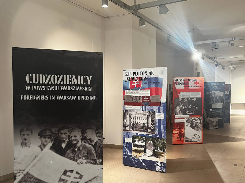 Wystawa „Cudzoziemcy w Powstaniu Warszawskim”. Fot. Agnieszka Szajewska (IPN)
