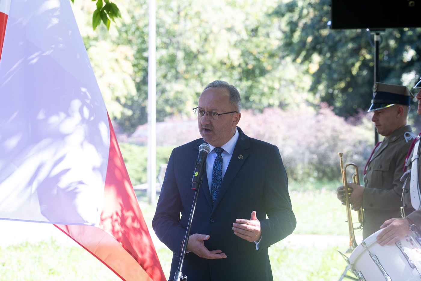 Uroczystości na skwerze Żołnierzy Tułaczy gen. Władysława Andersa. Warszawa, 14 sierpnia 2026 r. Fot. Sławomir Kasper (IPN)