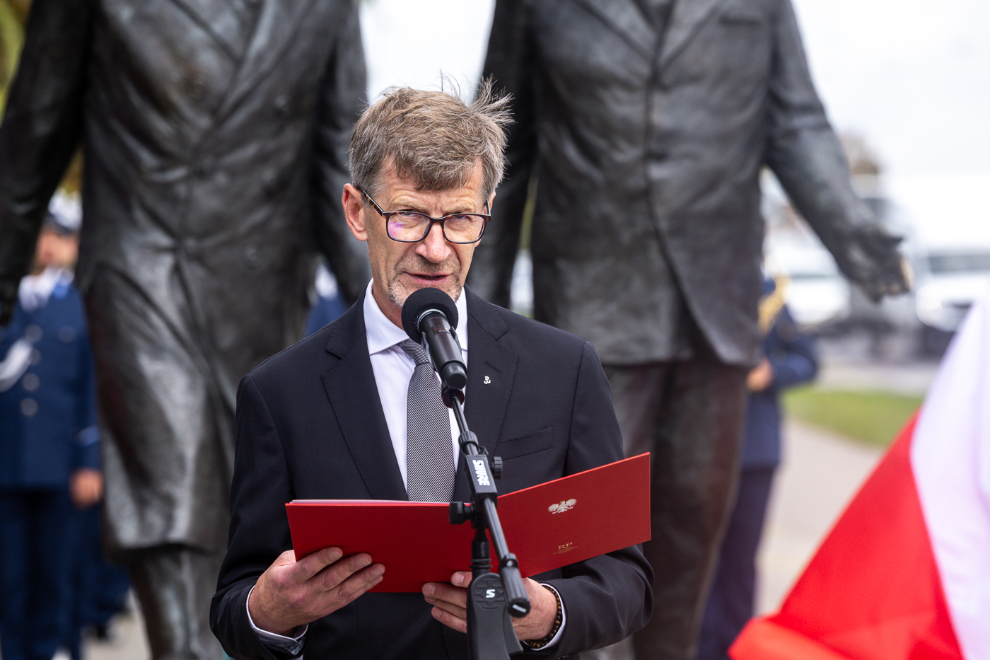 Upamiętniliśmy Juliana Kulskiego, wiceprezydenta Warszawy. Na zdj. doradca Prezydenta RP prof. Dariusz Dudek – Warszawa, 18 sierpnia 2026. Fot. Sławek Kasper (IPN)
