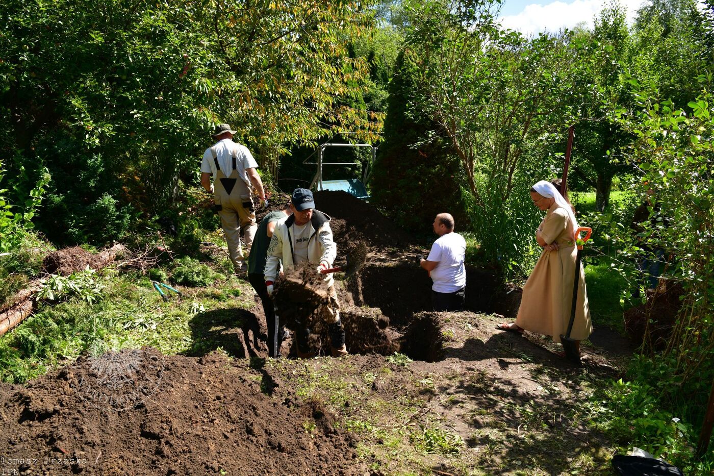 Prace poszukiwawcze IPN w Ornecie – 11–13 sierpnia 2026 r. Fot. ks. Tomasz Trzaska (IPN)