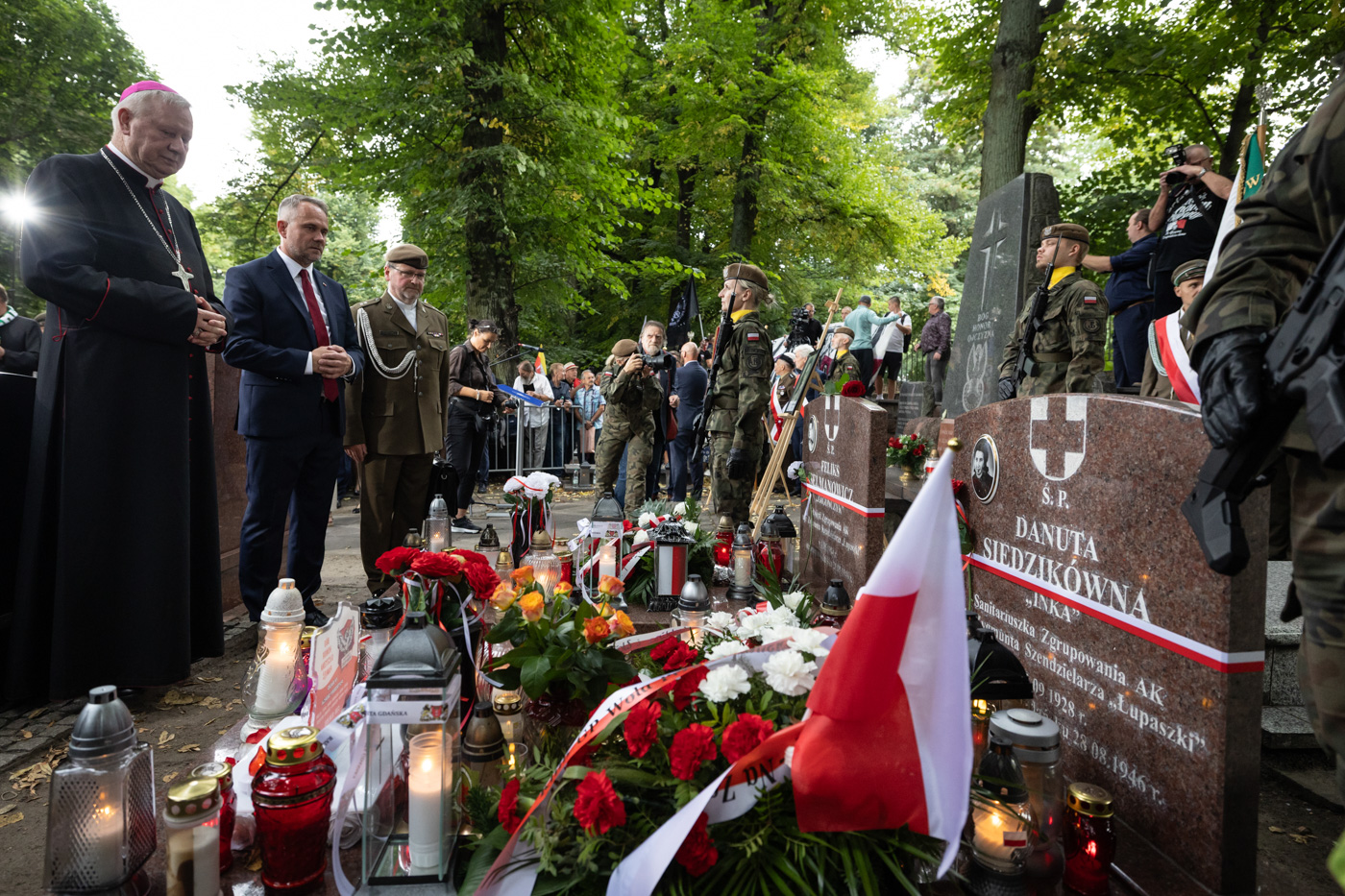 Obchody 80. rocznicy śmierci żołnierzy 5. Wileńskiej Brygady Armii Krajowej Feliksa Selmanowicza „Zagończyka” i Danuty Siedzikówny „Inki”, Gdańsk - 28 sierpnia 2026 r., fot. Roman Jocher