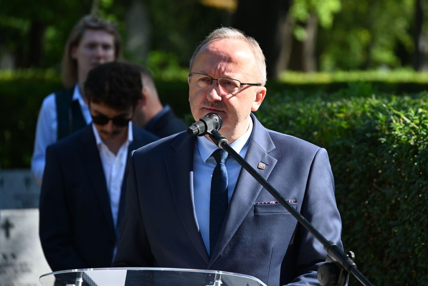 W hołdzie bohaterom 1939 roku. Na zdj. zastępca prezesa IPN dr hab. Karol Polejowski – Kraków, 1 września 2026. Fot. Janusz Ślęzak (IPN)