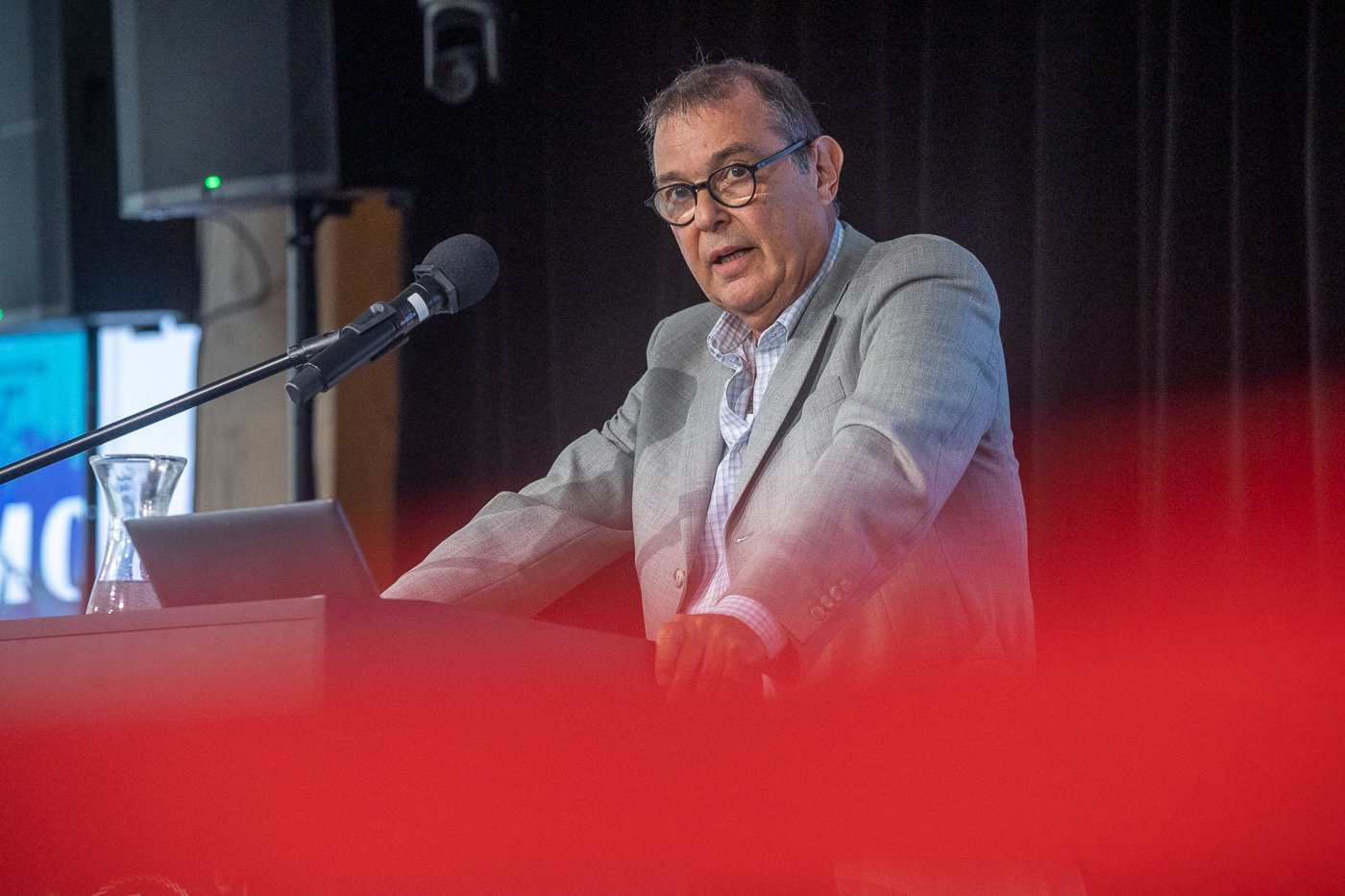 Wykład „Osiemdziesiąt lat po Auschwitz”. Na zdj. prof. emer. Daniel Blatman – Warszawa, 2 września 2026. Fot. Sławek Kasper (IPN)