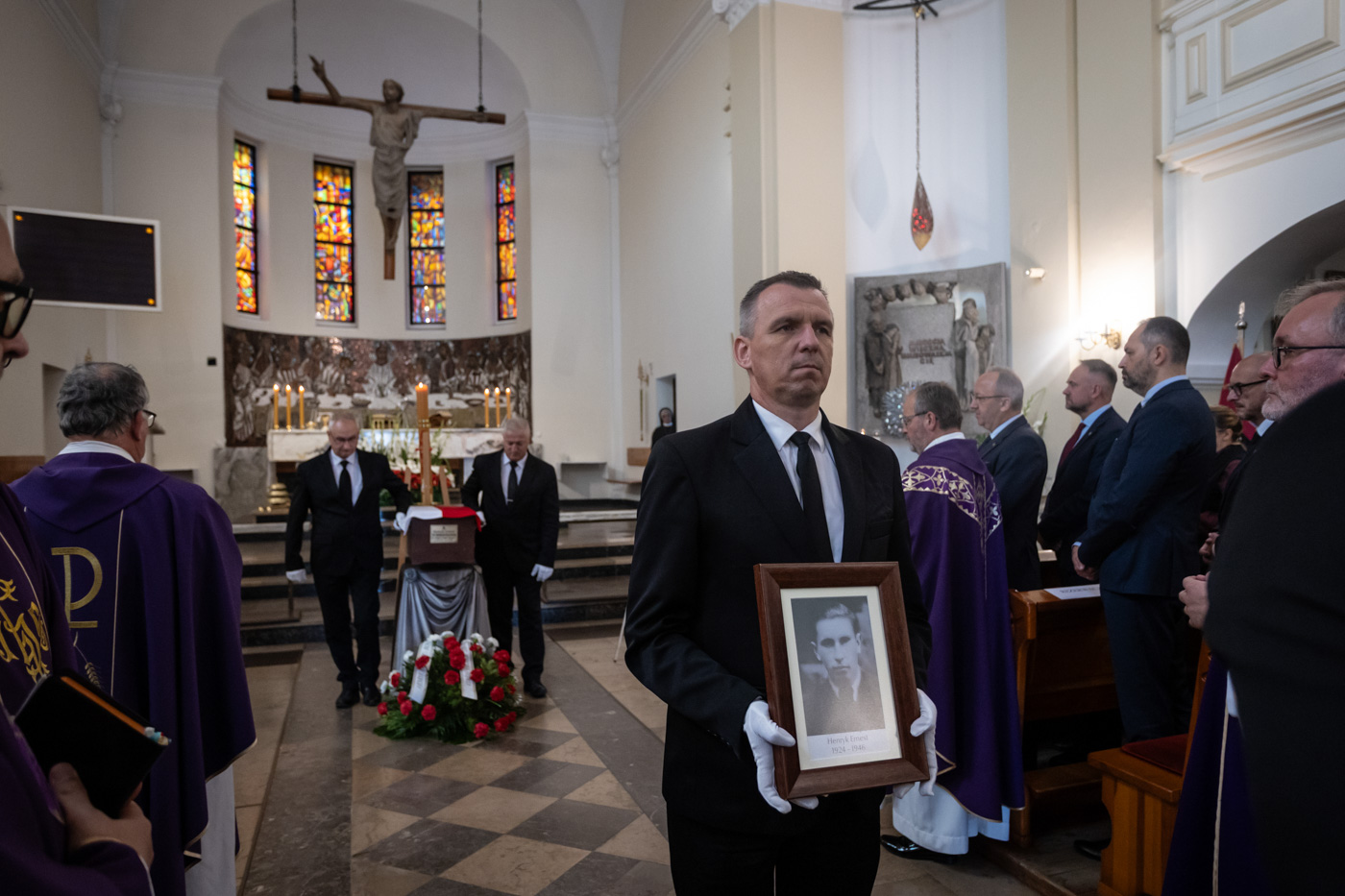 Uroczystości pogrzebowe Henryka Ernesta vel Mirosława Walkowskiego. Gdańsk, 4 września 2026 r. Fot. Roman Jocher (IPN)
