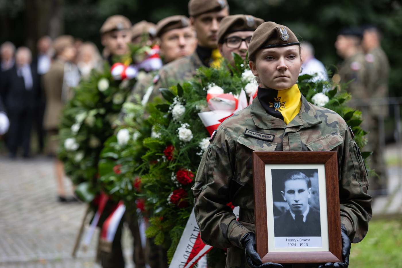 Uroczystości pogrzebowe Henryka Ernesta vel Mirosława Walkowskiego. Gdańsk, 4 września 2026 r. Fot. Roman Jocher (IPN)