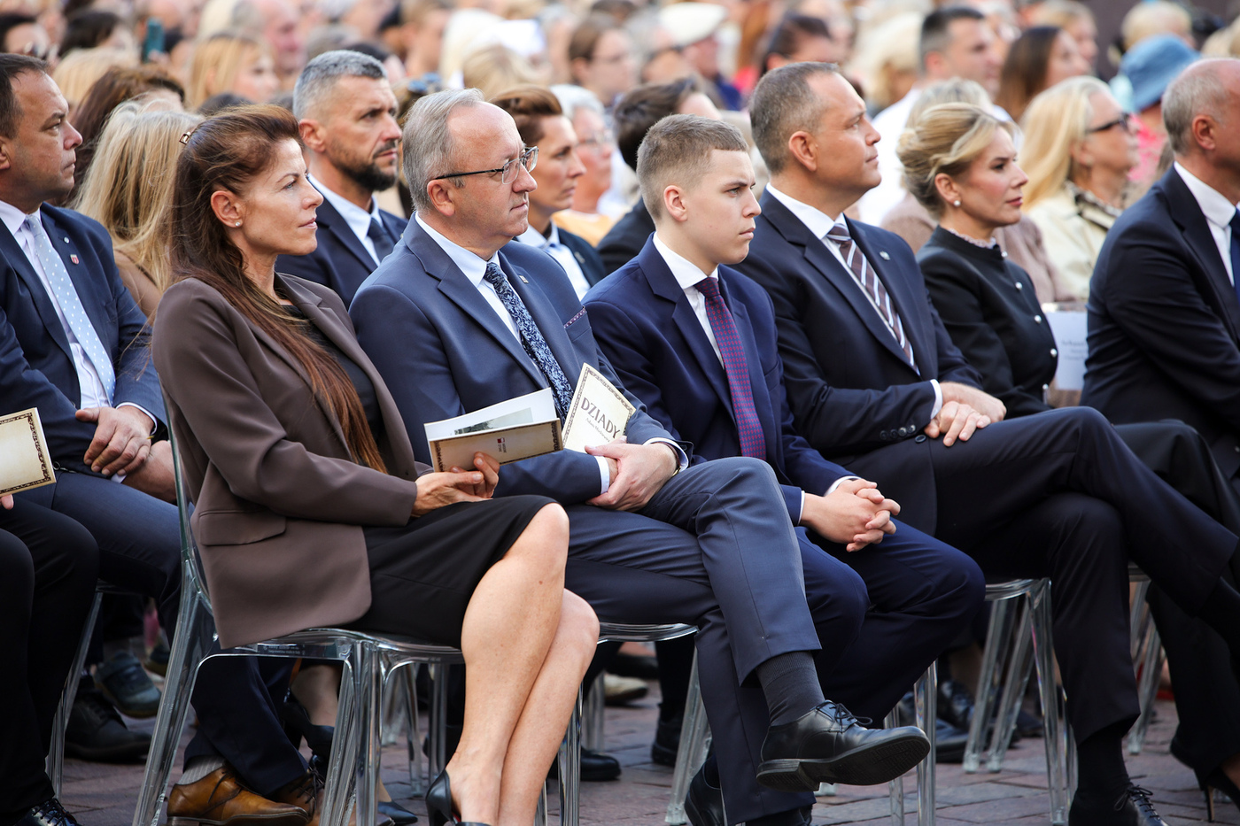 Instytut Pamięci Narodowej na Narodowym Czytaniu 2026 w Warszawie. Na zdj. dyrektor Wydawnictwa IPN dr Natalia Cichocka i zastępca prezesa IPN dr hab. Karol Polejowski – Warszawa, 5 września 2026. Fot. Dariusz Skrzyniarz (IPN)