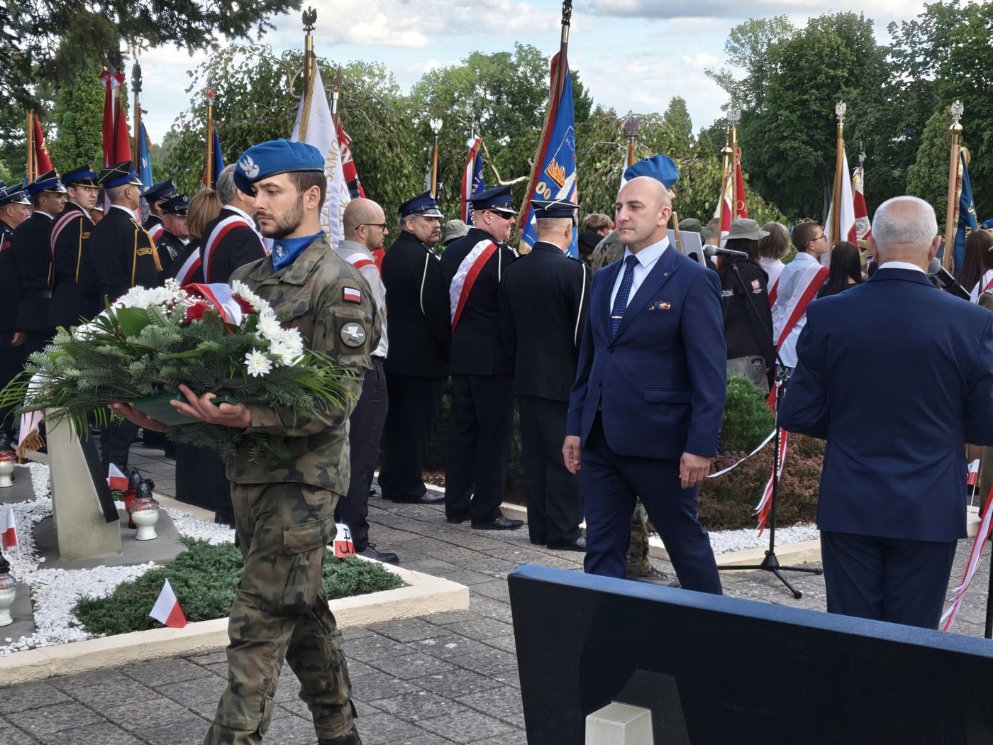 Pamiętamy o Bohaterach. Na zdj. kwiaty składa dyrektor Biura Prezesa IPN dr Marek Jedynak – Końskie, 5 września 2026. Fot. IPN