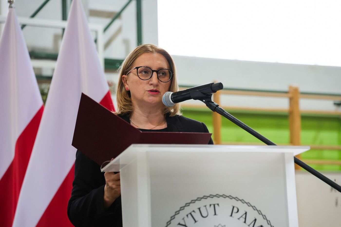 45 lat temu nadzieja zagościła na polskiej wsi – Dzierzgowo, 13 września 2026. Na zdj. dyrektor Archiwum Instytutu Pamięci Narodowej Marzena Kruk. Fot. Dariusz Skrzyniarz (IPN)