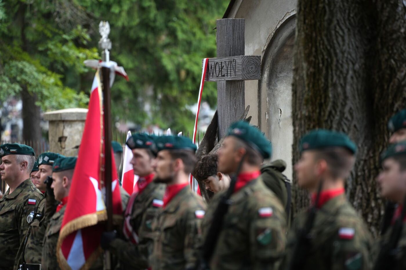 Uroczystość odsłonięcia upamiętnienia Ofiar Zbrodni Wołyńskiej – Lublin, 19 września 2026. Fot. Dominik Borek (IPN)