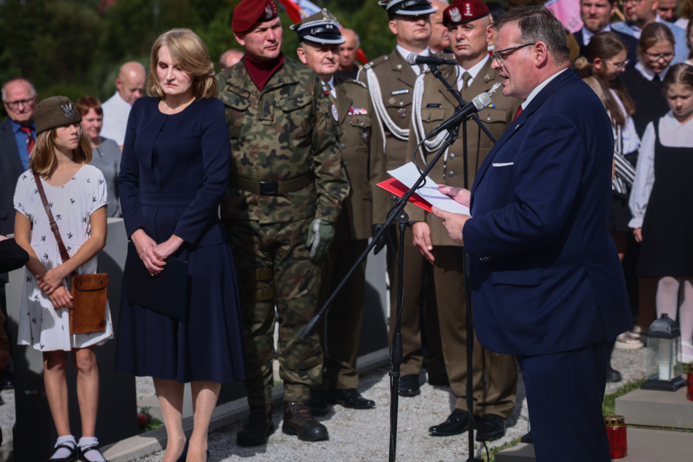 80. rocznica mordu dokonanego na żołnierzach VII Śląskiego Okręgu Narodowych Sił Zbrojnych, Kamesznica – 20 września 2026 r., fot. Sławomir Kasper (IPN)