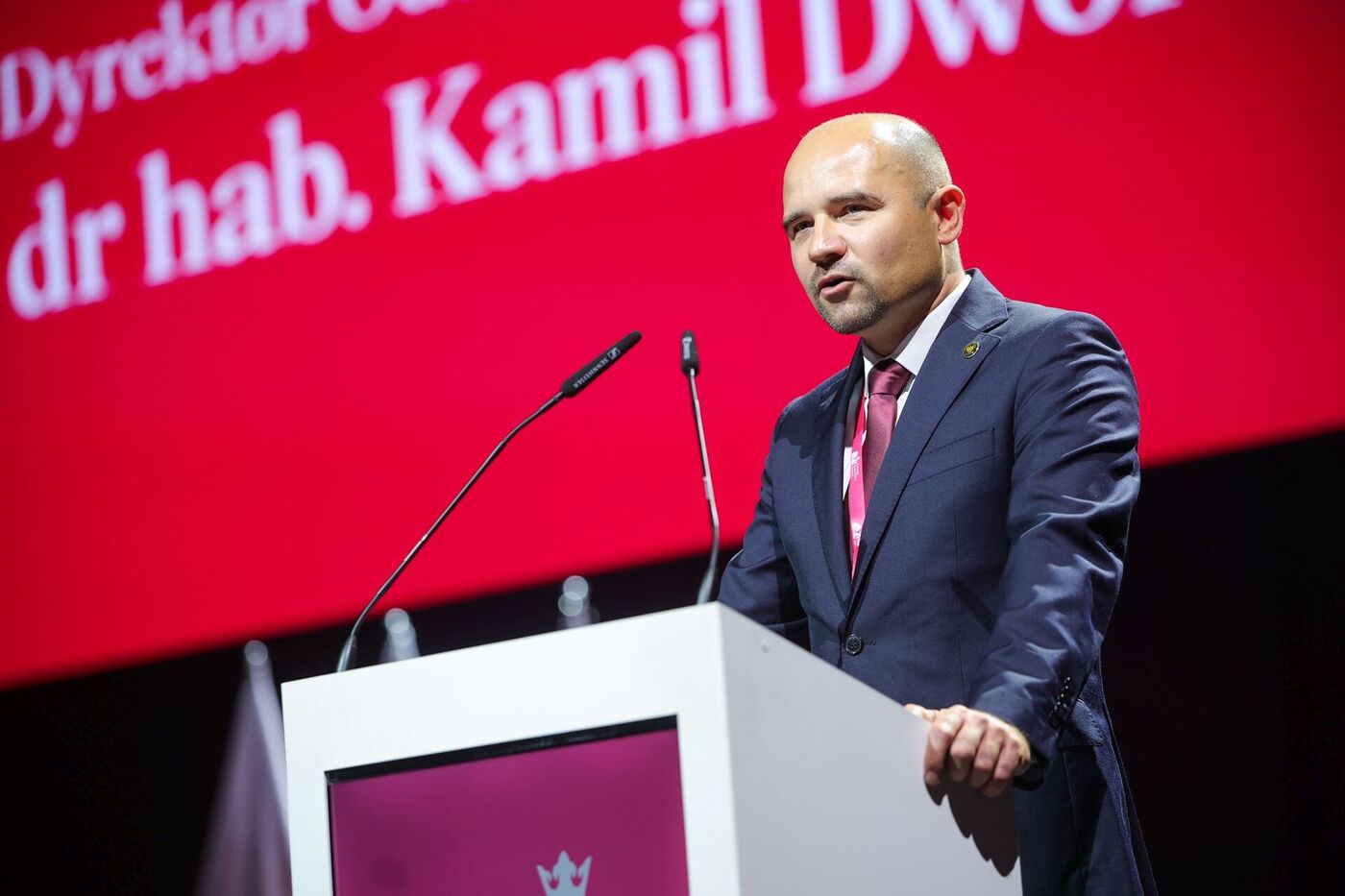 Rozpoczął się Dolnośląski Kongres Pamięci Narodowej – Wrocław, 21 września 2026. Na zdj. dr hab. Kamil Dworaczek. Fot. Dariusz Skrzyniarz (IPN)