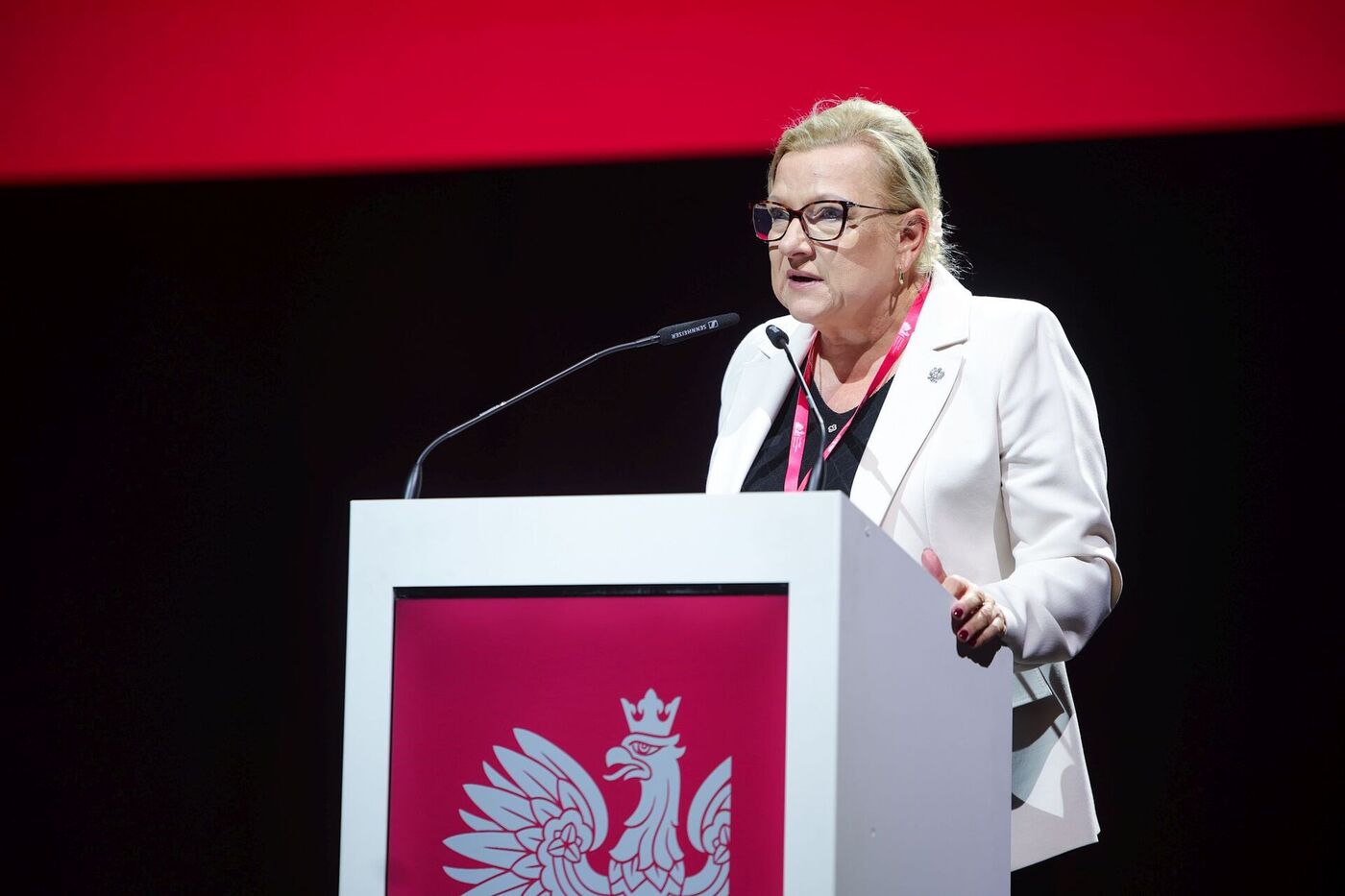 Rozpoczął się Dolnośląski Kongres Pamięci Narodowej – Wrocław, 21 września 2026. Na zdj. doradca Prezydenta RP Beata Kempa. Fot. Dariusz Skrzyniarz (IPN)