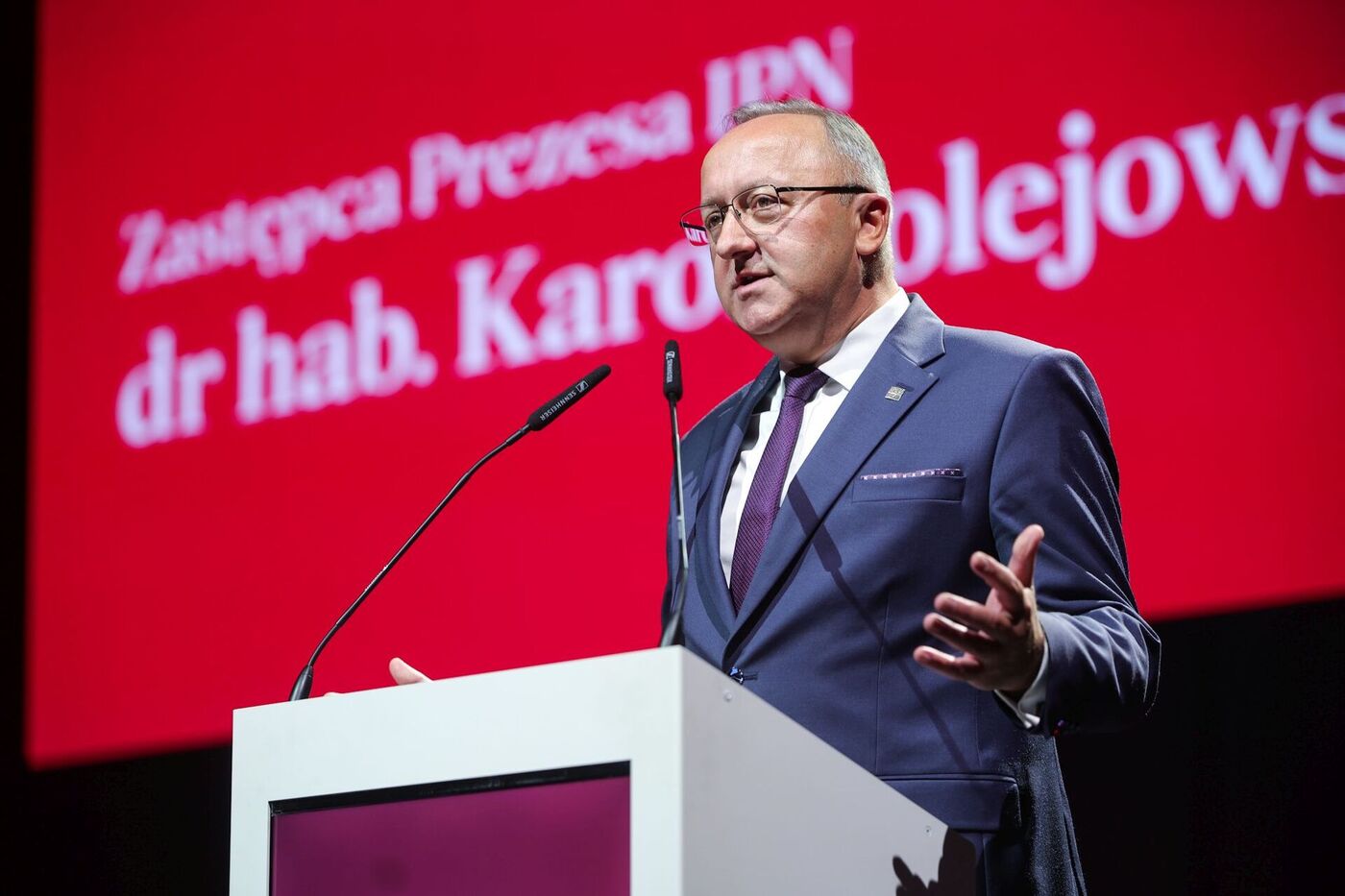Rozpoczął się Dolnośląski Kongres Pamięci Narodowej – Wrocław, 21 września 2026. Na zdj. zastępca prezesa IPN dr hab. Karol Polejowski. Fot. Dariusz Skrzyniarz (IPN)