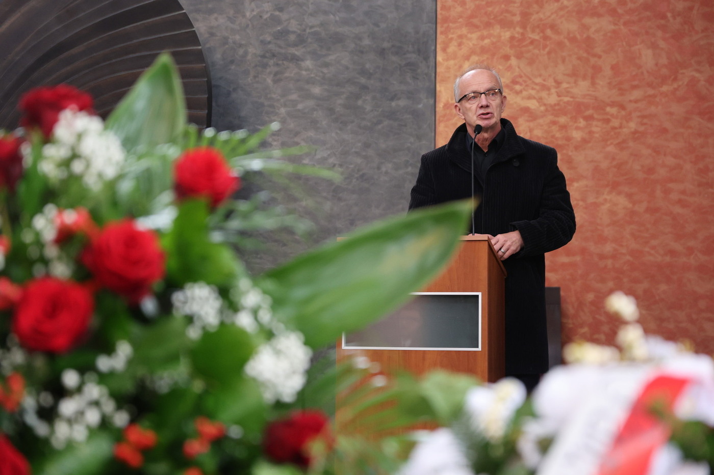 Pożegnaliśmy Alojzego Kocmana. Na zdj. zastępca prezesa IPN dr hab. Krzysztof Szwagrzyk – Wrocław, 25 września 2026. Fot. Maciej Parysek (IPN)