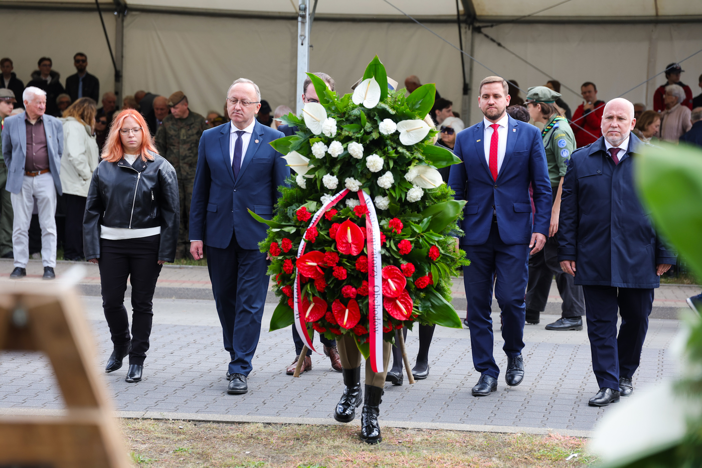 Uroczystości upamiętniające na terenie byłego obozu Dulag 121 w Pruszkowie – 26 września 2026 r. Fot. Dariusz Skrzyniarz (IPN)