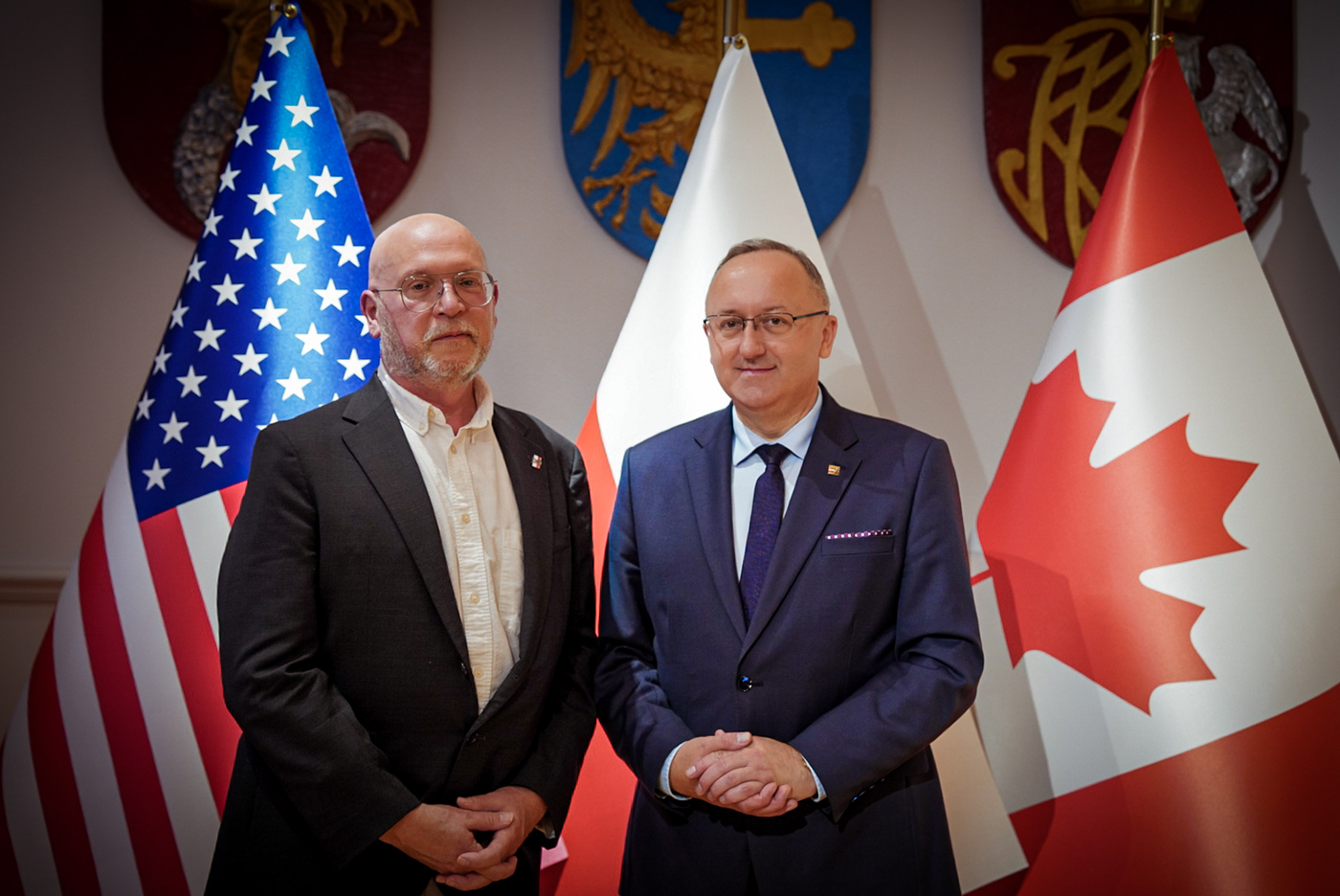 Delegacja Instytutu Pamięci Narodowej w USA, 2-5 października 2026 r., spotkanie z  z dr. Johnem Radziłowskim, dyrektorem Polskiego Instytutu Kultury i Badań w ośrodku Orchard Lake Schools, fot. Mateusz Niegowski (IPN)