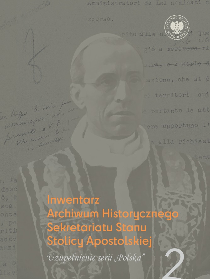 Inwentarz Archiwum Historycznego Sekretariatu Stanu Stolicy Apostolskiej