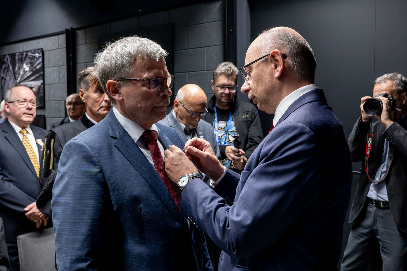 Uroczystość wręczenia Krzyży Wolności i Solidarności działaczom opozycji niepodległościowej z lat 1956–1989 – Katowice, 9 października 2026. Fot. Krzysztof Łojko (IPN)