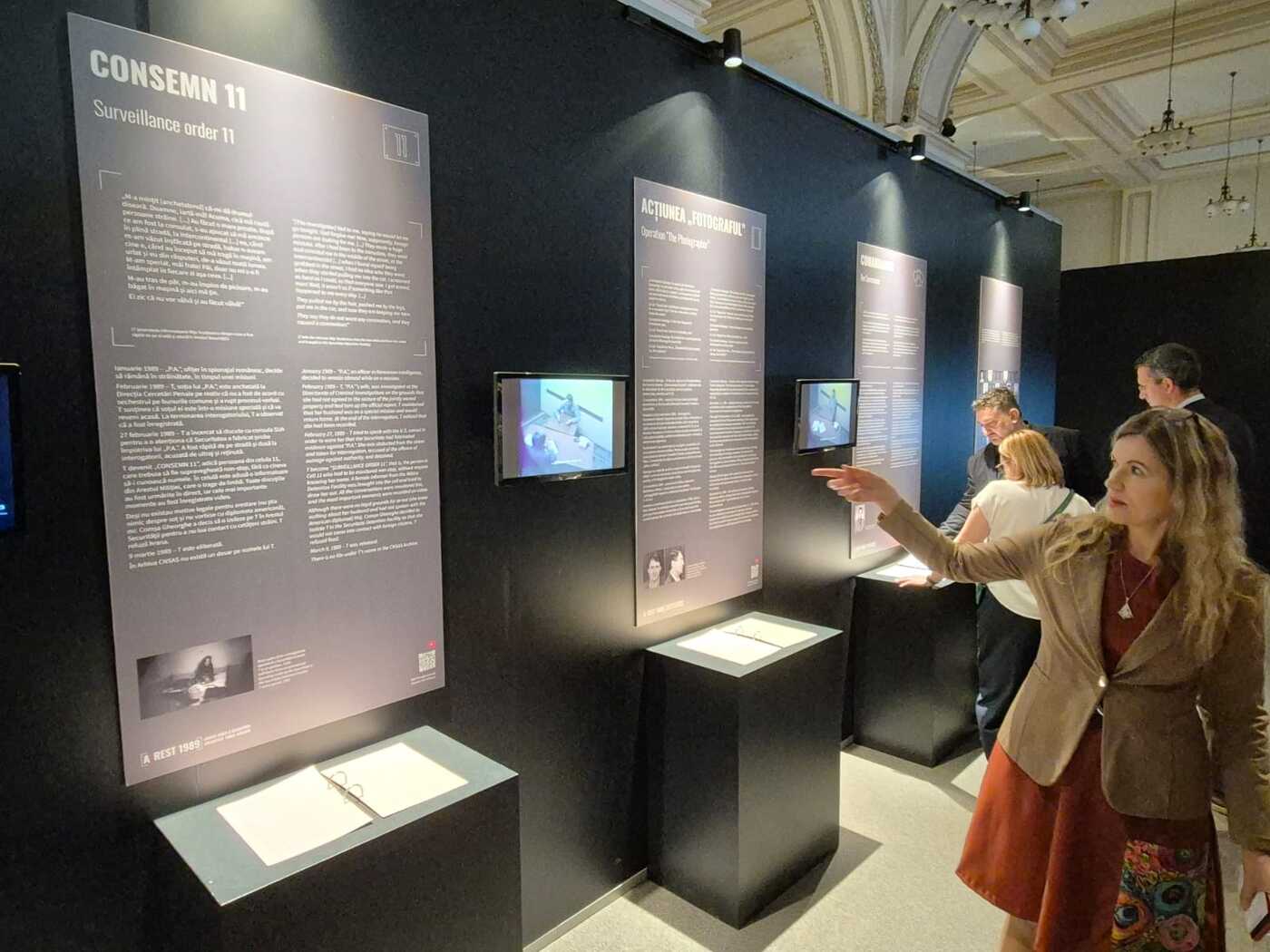 Prezentacja wystawy A.REST 1989 – Arhiva video a Securității w Muzeum Narodowym Rumunii, 7 października 2026 r. Fot. AIPN