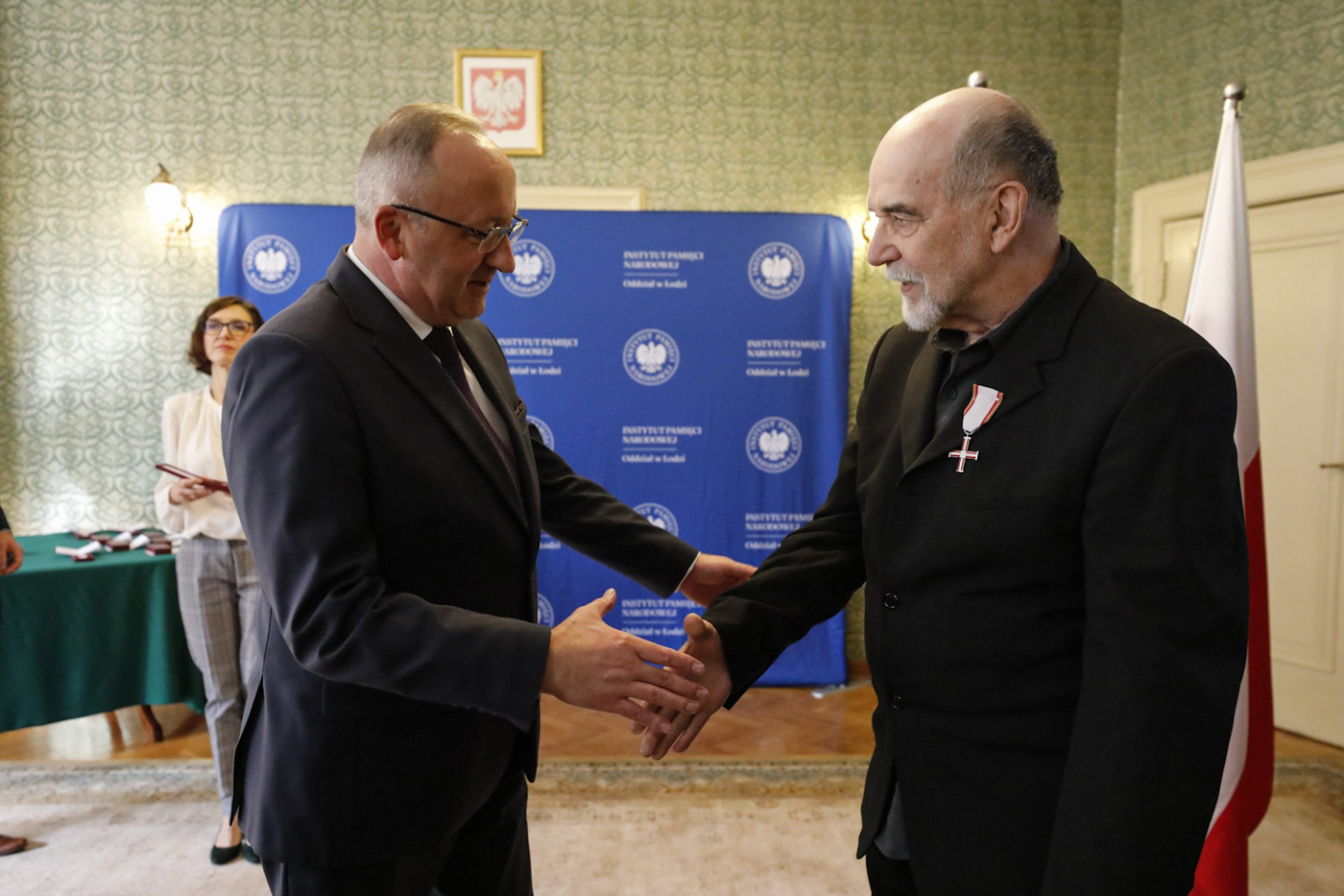 Uroczystość wręczenia Krzyży Wolności i Solidarności działaczom opozycji antykomunistycznej – Łódź, 15 października 2026. Fot. Maciej Biedrzycki (IPN)