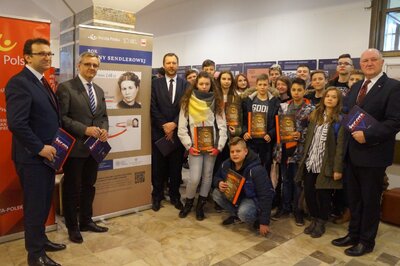 23 marca 2018 w budynku Poczty Polskiej w Katowicach odbyło się otwarcie wystawy IPN „»Żegota« — Rada Pomocy Żydom”. Fot. IPN